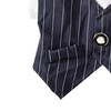 Pet Suit Bow Decor Striped Breathable Dog Cat Wedding Shirt