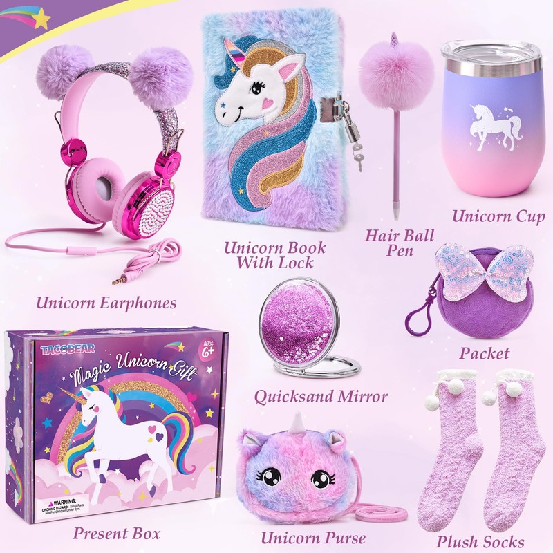 Tacobear Unicorn Gifts Girls Toy Age 5 6 7 8-12