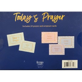 Eccolo Prayer Cards | Beautiful Daisy Floral Design includes 24 different flat scripture cards | 4"x6" size | Spread light and joy daily with these prayer & scripture cards!