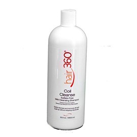 Hair 360 Coil Cleanse Sulfate Free Mild Cleansing Shampoo 33.8oz/999.6ml