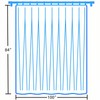 Zpnevx Accordion Door 100×84 inch, Waterproof Closet Curtain for Open