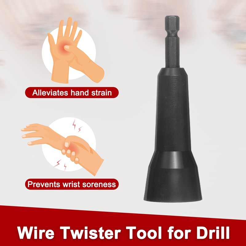 sourcing map Wire Twisting Tool for Drill, Electrician Wire Twisting