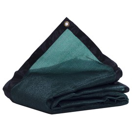 JTsuncover- 90% Heavy Duty Shade Cloth Mesh Sun Block Fabric with Grommets for Garden Cover Flowers Plants Patio Lawn Green 6ft X 10ft