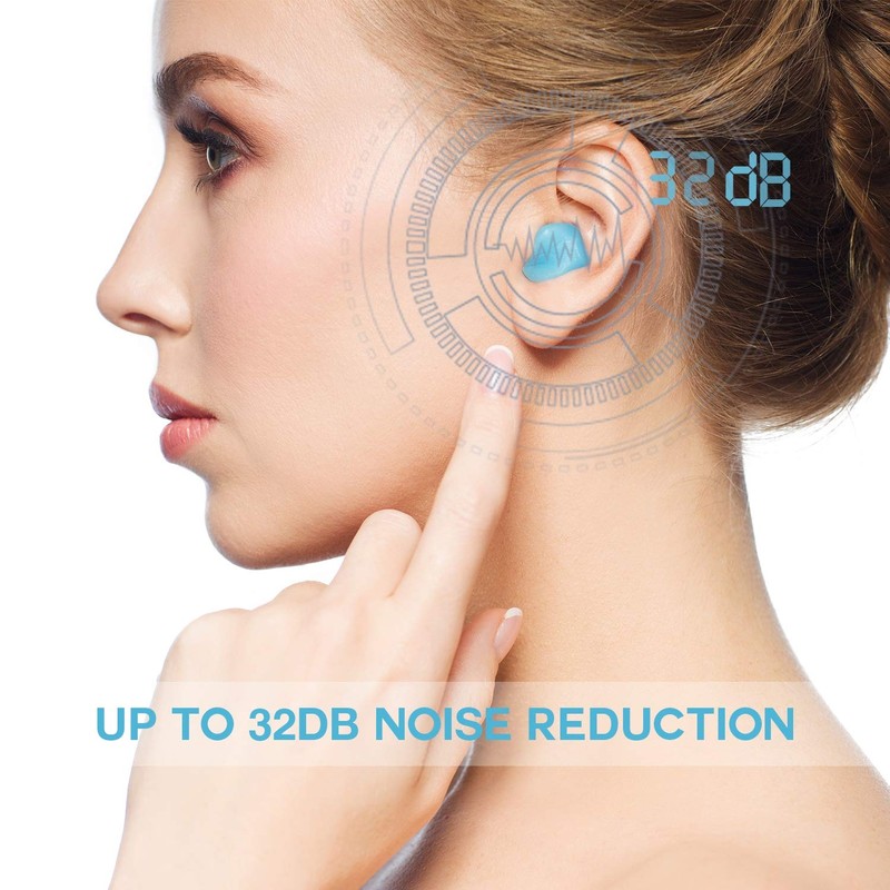 Ear Plugs for Sleeping - Vegpoet Reusable Moldable Silicone Earplugs