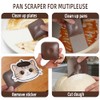 Pan Scraper 6-Pack, Plastic Cleaning Tool for Pots and Pans,