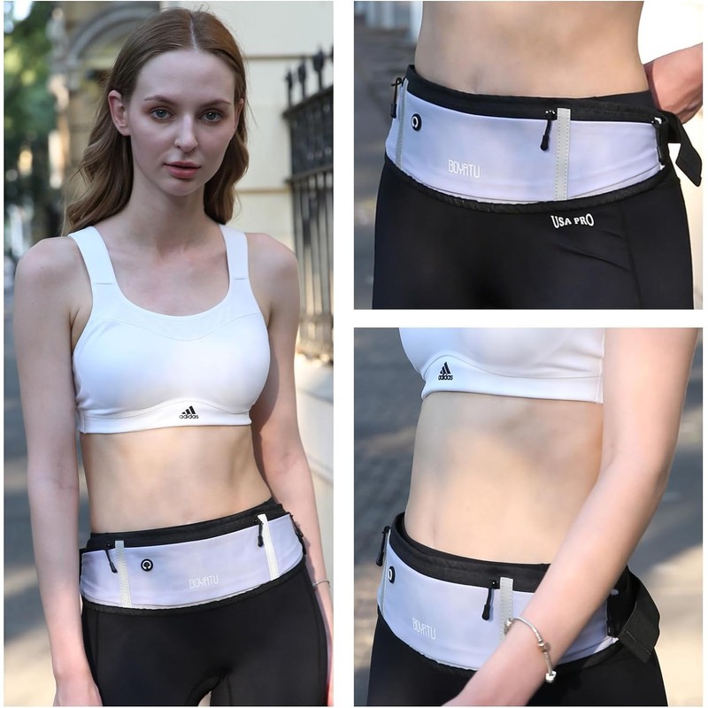 Running Belt Waist Fanny Pack: Waterproof Phone Holder Workout Pouch