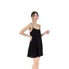 Mini Length Cotton Full Slip Dress Adjustable Spaghetti Strap, Nightwear