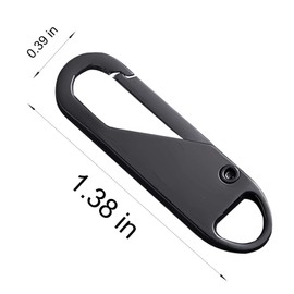 Zipper Pulls，4 PCS Metal Zipper Handle Replacement,Detachable Zipper Pull Tabs Fix for Luggage, Suitcases, Backpacks, Jackets, Purses, Handbags(2 Black,2 Gun-Black)