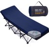 CYMULA Camping Cot Mattress 2in Memory Foam Sleeping Pad,Soft Warm