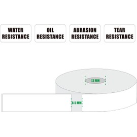 D30 Labels for Phomemo Labels D30 Label Tape for Print Master D30 Labels Refill Smart Mini Label Maker Refill for Phomemo Label D30 Label Maker Tape White 12x30 mm (0.47" x 1.18")