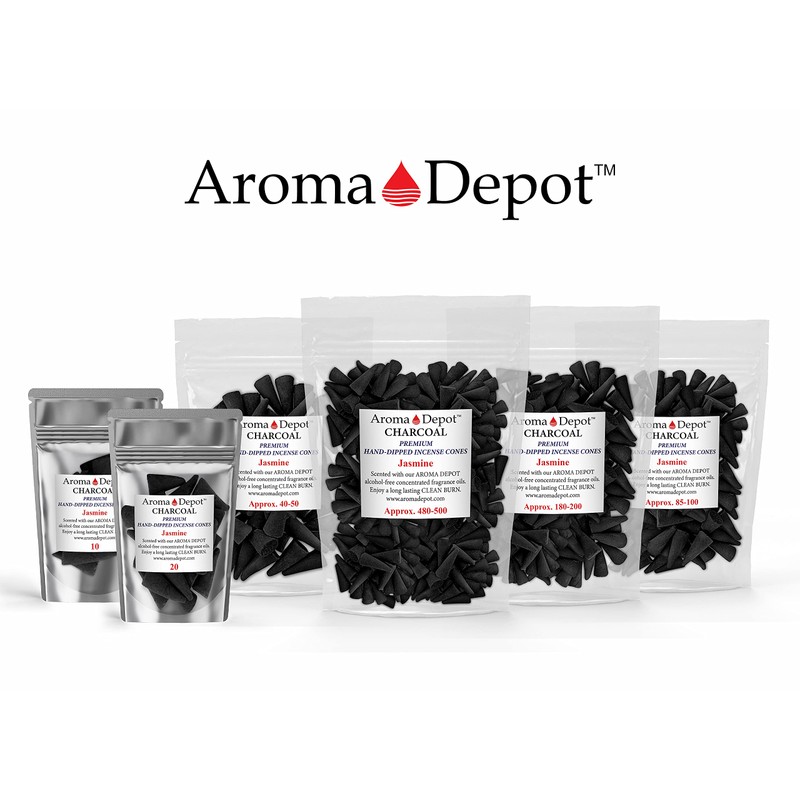 1'' Jasmine Incense Charcoal Cones (10 Pack)