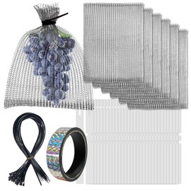 CHolic 25Pcs 8 x 12 inch Fruit Protection Wire mesh Bags, 304 Stainless Steel Wire, Gophers Resistant Stainless Steel Mesh, Root Protection mesh Bag for Fruits, Berries, Vegetables