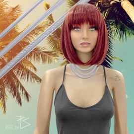 RUGGED steel - Women's Stainless Steel Chain Set (3 Pieces) – Can be worn individually or in a stylish layering look (including jewellery box), Stainless Steel