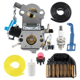 GoaMotors 544883001 Carburetor with Air Filter Tune Up Kit Fit for Husgvarna 455 455E Rancher Chainsaw 460 461 Chainsaw for Jonsered CS2255 ChainSaw, Replace 544 31 29-01, 544 88 83-01