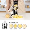 Rotary Cheese Grater Vegetable Shredder with Handle Round Kitchen Mandoline