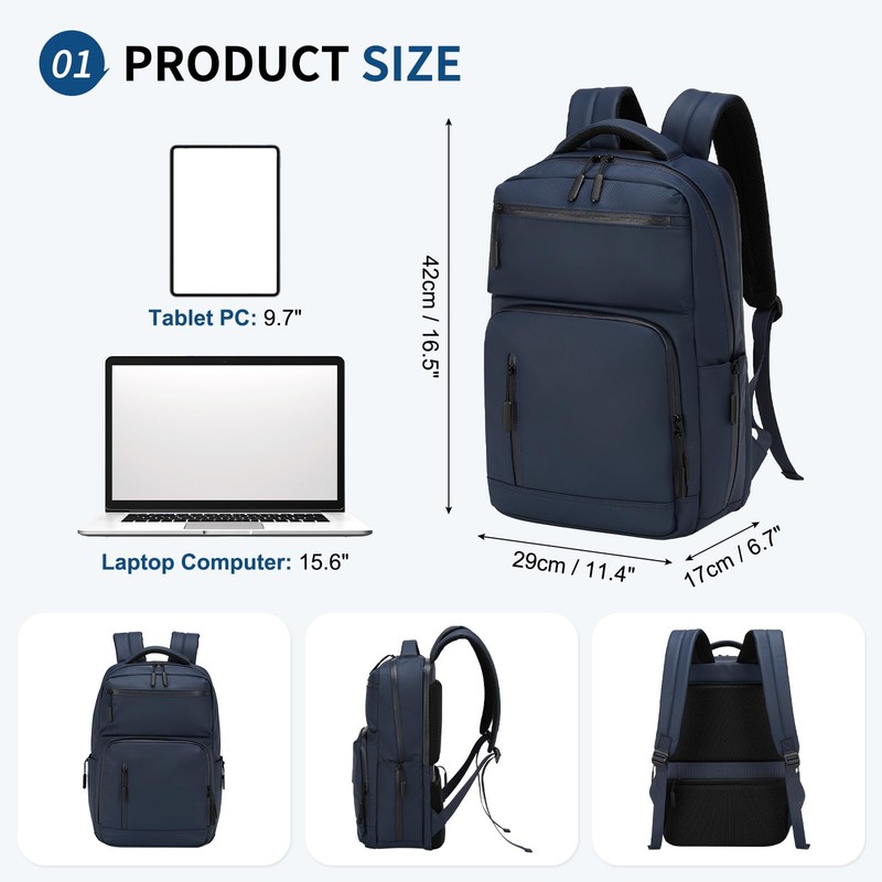 SUIKIHUM Waterproof Laptop Backpack for Men & Women, Flight Approved