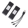 2Pcs 3.7V 1800mAh Lithium Battery with Charging Line for F184