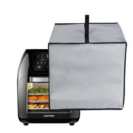CouldyCasi Air Fryer Cover Heavy Duty Heat-resistant Waterproof Dust Protective Air Fryer Oven Cover Case Compatible with CHEFMAN Multifunctional Digital Air Fryer 10L Family Size (Grey)