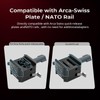 SmallRig Vマウントバッテリープレート Vロックバッテリーマウントプレートキット Arca-Swiss Plate/NATOレール用 回転可能なVロック設計 カメラ操作 Vマウントバッテリー用軽量 5690