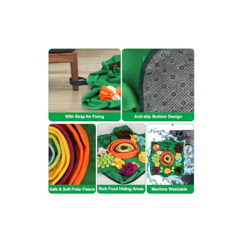 Vextronic Alfombrilla para Olfatear para Perros De Razas Grandes, Pequeñas