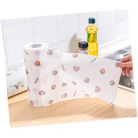 FRCOLOR 2rolls Disposable Oil Absorption Paper Towels Kitchen Roll for Daily Use Random Style Super Absorbent Tear Resistant for Cleaning Spills and Wiping Surfaces