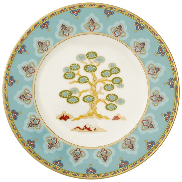 Villeroy & Boch Samarkand Aquamarin Piatto Pane, 16 cm, Porcellana Bone China, Multicolore