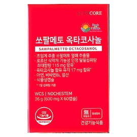 Nutricore NCS Saw Palmetto Octacosanol Sawpal Sawpal Cosanol Red Health 60 Capsules x 2 / 뉴트리코어 NCS 쏘팔메토 옥타코사놀 쏘팔 소팔 코사놀 레드 건강 60캡슐 x 2개