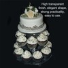 Cupcake Stand Multi Round Tiers Transparent Acrylic High Stability Cupcake