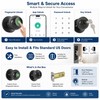 YFK Smart Fingerprint Door Lock Knob with Tuya App Control