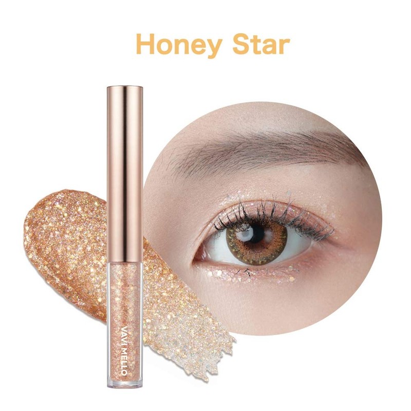 VAVIMELLO TWINKLE GLITTER 04 HONEY STAR EYE SHADOW 0.07 oz