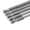 Bestgle 5pcs 100mm Ball End Hexagon Head Long Magnetic Screwdriver