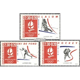 France 2815,2816,2817 (complete.issue.) unmounted mint/never hinged ** MNH 1991 Albertville 92 (Stamps for collectors) Winter sports (skiing/ice hockey/bobsleigh ...)