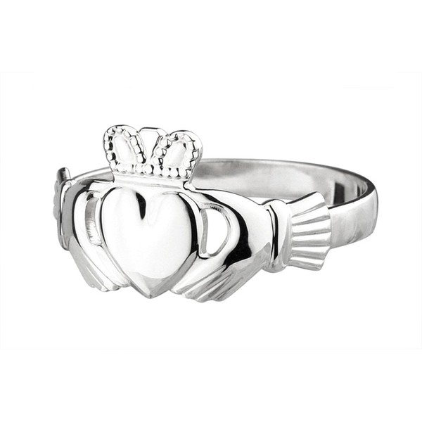 Biddy Murphy, Women's Irish Claddagh Ring, Real 925 Sterling Silver