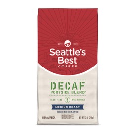 Seattle's Best Coffee Decaf Portside Blend (Previously Signature Blend No. 3) Medium Roast Ground Coffee, 12-Ounce Bag