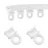 90 PCS Curtain Track Gliders – Plastic Curtain Rollers with