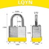 Padlocks with Same Key, LQYN 60 Pcs Laminated Keyed Padlock