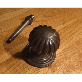 Antikas - Door Knob Iron with Rosette for Front Doors, Historical Door Fittings