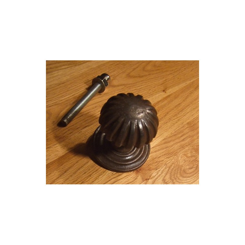 Antikas - Door Knob Iron with Rosette for Front Doors,