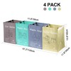 4 Packs Recycling Bags with handle Separate Sorting Organizer Woven