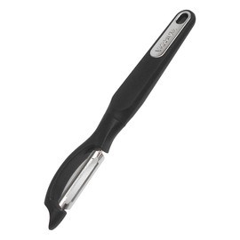 Vasconia 4027693 Pelador en D de Frutas y Verduras, Negro, One Size