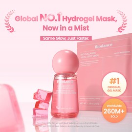 BIODANCE Collagen Peptides Jelly Serum Mist, Hydrating Face Mist, Plumping, Anti-Aging Face Spray, Sprayable Hydrogel, Travel Essentials & Self Care Gifts for Women, Korean Skin Care | 1.69 fl.oz