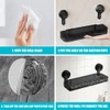 MIUUIPI Pack of 2 Movable Shower Shelves, Suction Cup, Bathroom