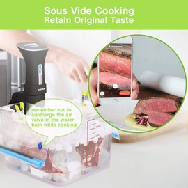 Sous Vide Bags Kit for Anova and Joule Cookers – 40 PCS Reusable Vacuum Food Storage Bags with Electric Pump, 2 Sealing Clips and 6 Sous Vide Clips – Ideal for Sous Vide Cooking and Food Freezer.