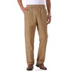 Soojun Men's Cotton Relaxed Fit Full Elastic Waist Twill Pants,