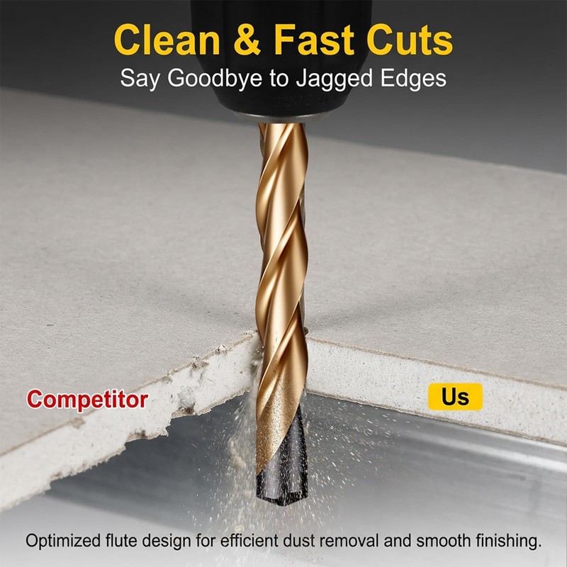50 Pcs Drywall Cutting Bit 5/32" Drywall Guidepoint-Cutting Bits Drywall-Guide