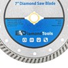 7" Turbo Diamond Saw Blade for Concrete, Brick, Block and