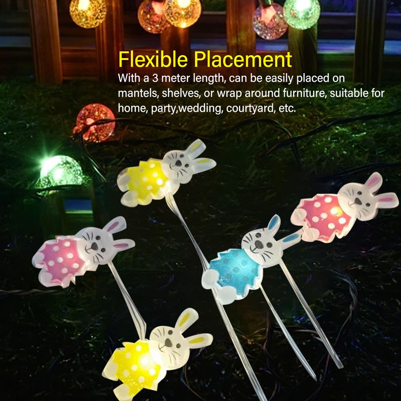 String Lights 3 Meters 30 Light Remote Control Waterproof Rabbit