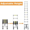 Telescoping Extension Ladder 14.5 FT, Folding Telescopic Aluminum Ladders, Lightweight