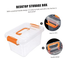 MAGICLULU 4pcs Collapsible Storage Box Storage Organizer Handle Design Sundry Organizer