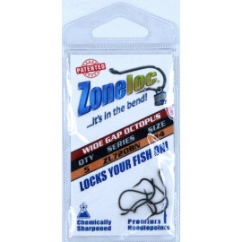 Zoneloc (10) Packs Zoneloc Wide Gap Octopus Fish Hooks Size #4 ZL720BN-4 Brand New